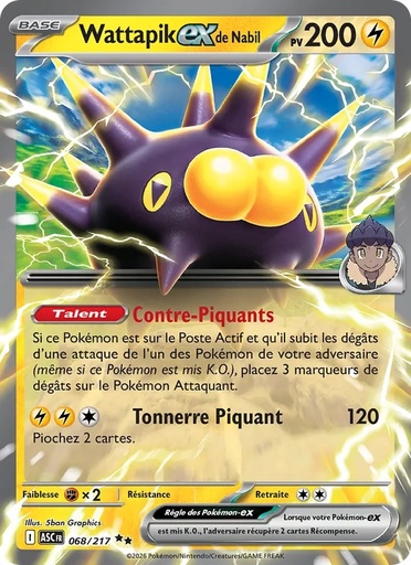Wattapik-ex de Nabil 068/217 Holo
