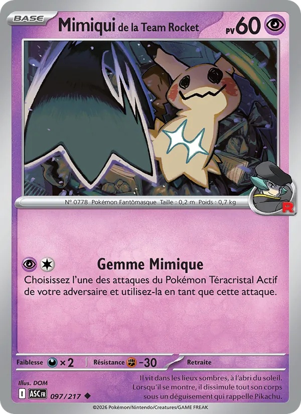 Mimiqui de la Team Rocket 097/217