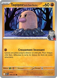 Taupiqueur de la Team Rocket 100/217 Reverse