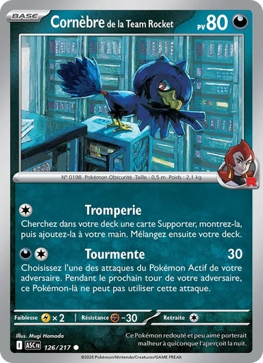 Cornèbre de la Team Rocket 126/217 Reverse