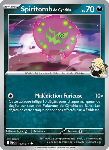 Spiritomb de Cynthia 133/217