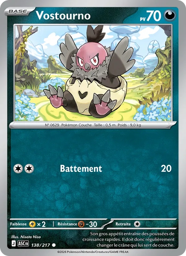 Vostourno 138/217 - Héros Transcendants - Reverse - Pokémon JCC