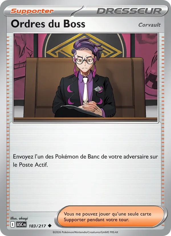 Ordres du Boss 183/217