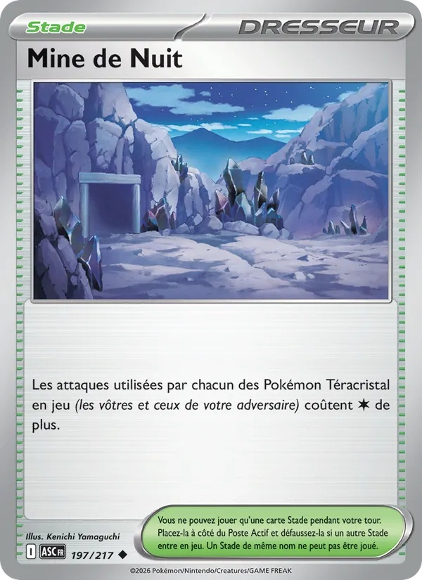 Mine de Nuit 197/217 - Héros Transcendants - Pokémon JCC