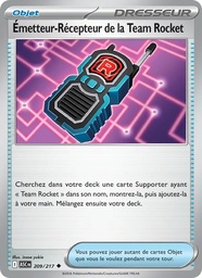 Émetteur-Récepteur de la Team Rocket 209/217