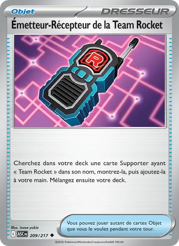 Émetteur-Récepteur de la Team Rocket 209/217 Reverse