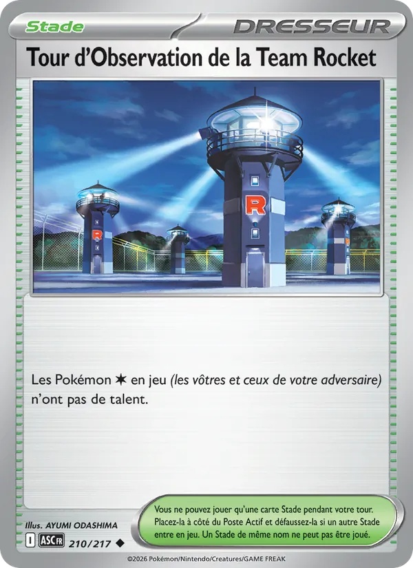 Tour d'Observation de la Team Rocket 210/217 - Héros Transcendants - Pokémon JCC