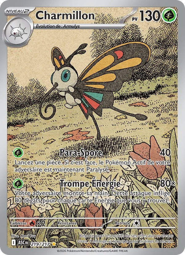 Charmillon 219/217 - Héros Transcendants - Holo - Pokémon JCC