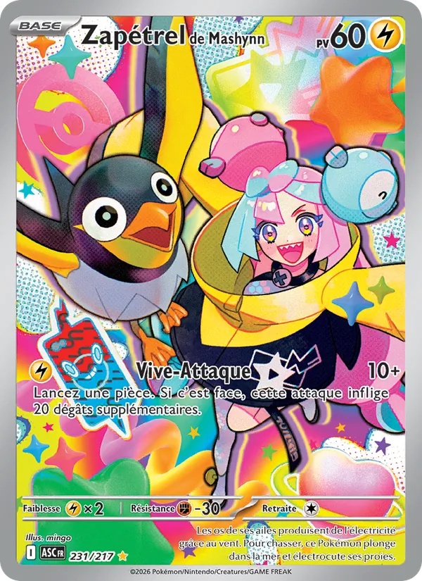 Zapétrel de Mashynn 231/217 - Héros Transcendants - Holo - Pokémon JCC