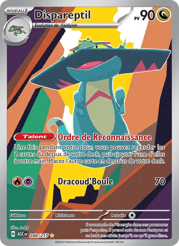 Dispareptil 248/217 - Héros Transcendants - Holo - Pokémon JCC