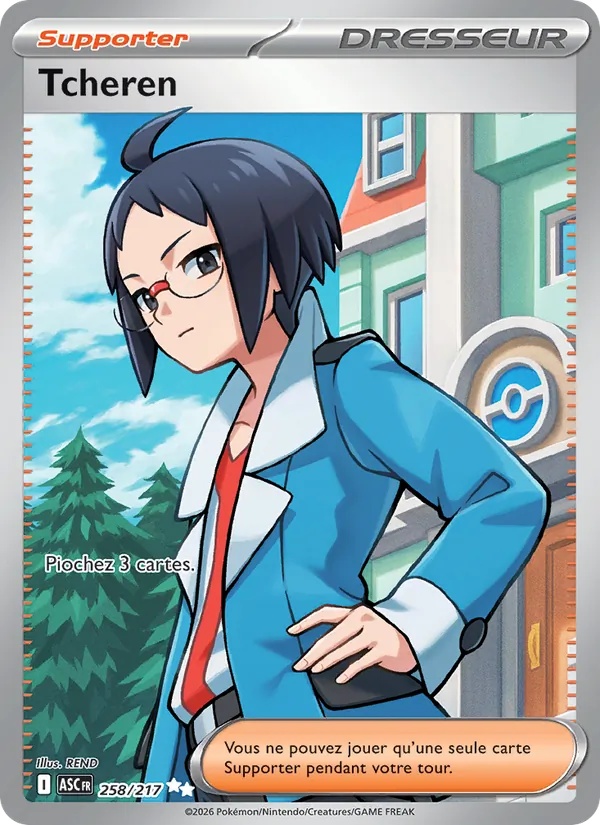 Tcheren 258/217 - Héros Transcendants - Holo - Pokémon JCC