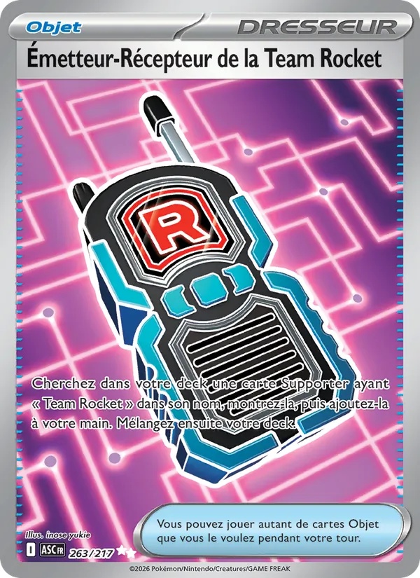 Émetteur-Récepteur de la Team Rocket 263/217 - Héros Transcendants - Holo - Pokémon JCC