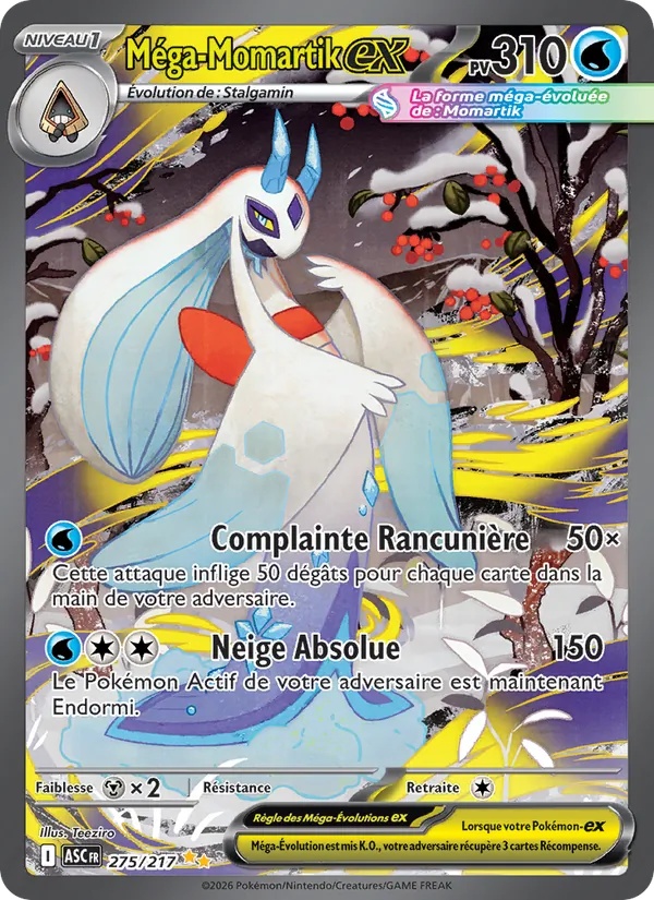 Méga-Momartik-ex 275/217 - Héros Transcendants - Holo - Pokémon JCC