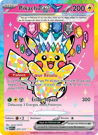 Pikachu-ex 277/217 Holo