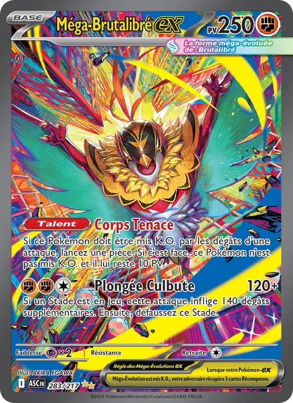 Méga-Brutalibré-ex 283/217 - Héros Transcendants - Holo - Pokémon JCC