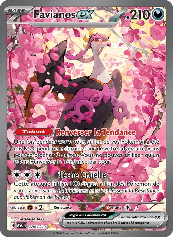 Favianos-ex 288/217 - Héros Transcendants - Holo - Pokémon JCC