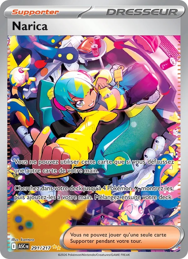 Narica 291/217 - Héros Transcendants - Holo - Pokémon JCC