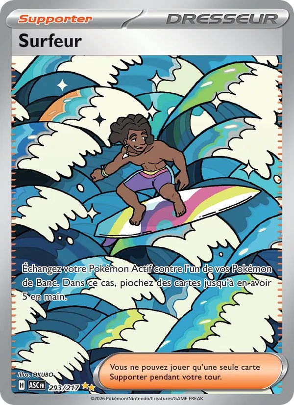 Surfeur 293/217 - Héros Transcendants - Holo - Pokémon JCC