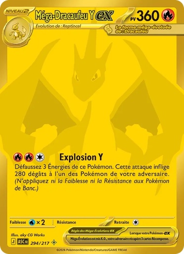 Méga-Dracaufeu Y-ex 294/217 Holo