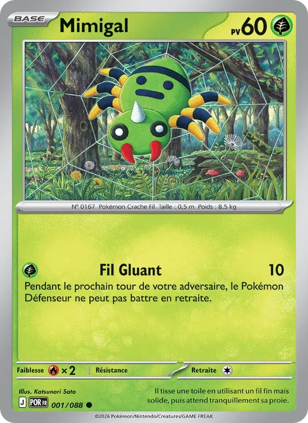Mimigal 001/88 - Équilibre Parfait - Reverse - Pokémon JCC