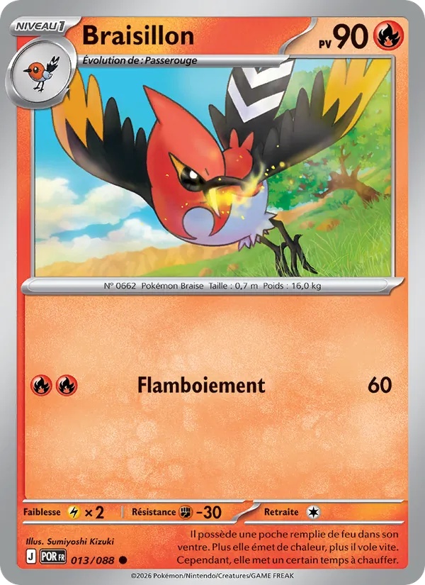 Braisillon 013/88 - Équilibre Parfait - Pokémon JCC
