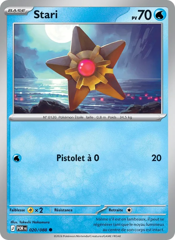 Stari 020/88 - Équilibre Parfait - Reverse - Pokémon JCC