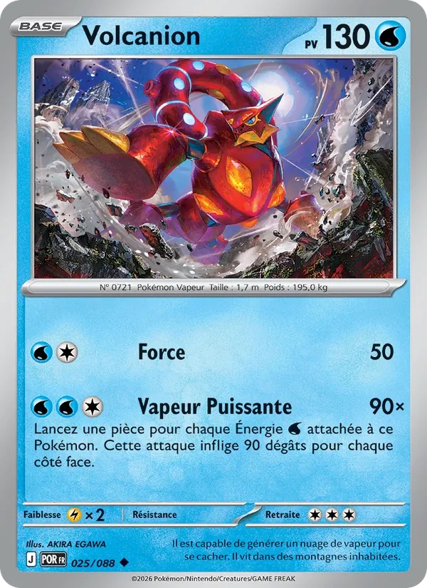 Volcanion 025/88 - Équilibre Parfait - Pokémon JCC