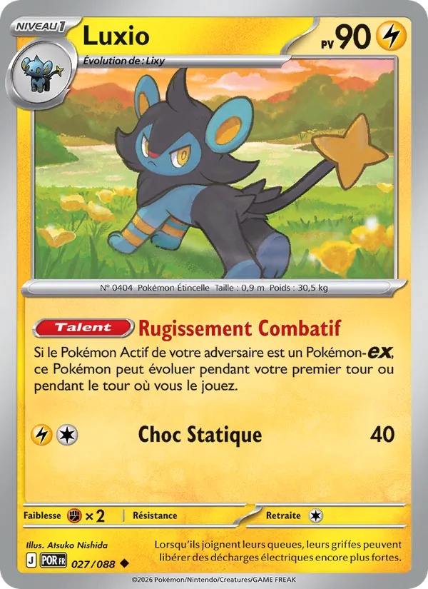 Luxio 027/88 - Équilibre Parfait - Reverse - Pokémon JCC