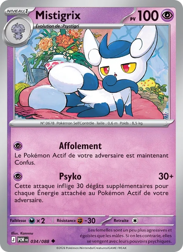 Mistigrix 034/88 - Équilibre Parfait - Reverse - Pokémon JCC