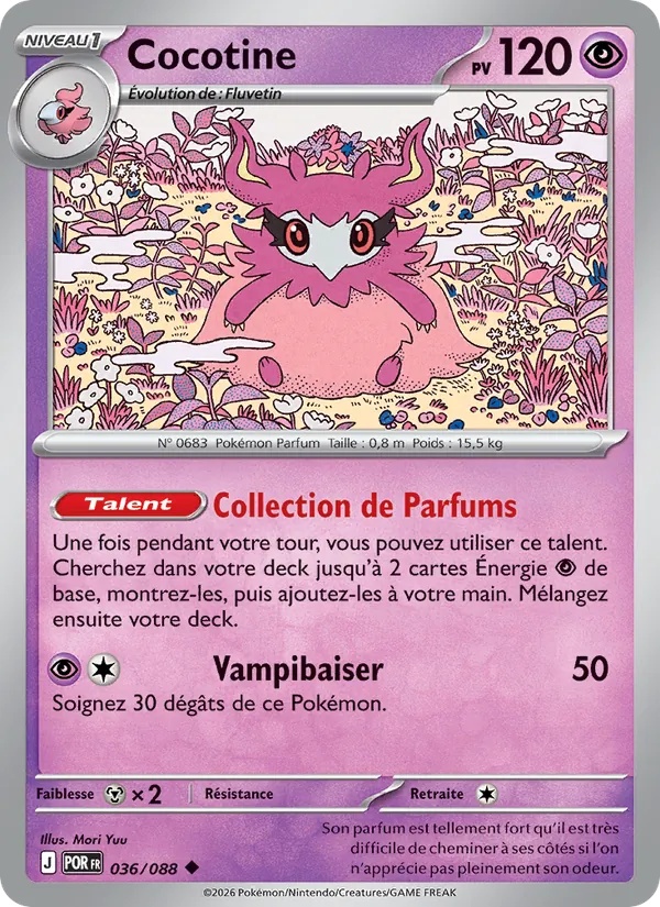 Cocotine 036/88 - Équilibre Parfait - Reverse - Pokémon JCC