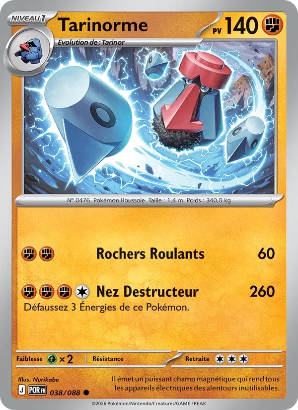 Tarinorme 038/88 - Équilibre Parfait - Pokémon JCC