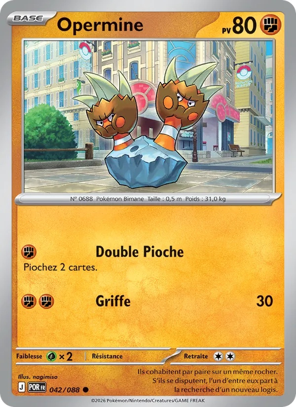Opermine 042/88 - Équilibre Parfait - Reverse - Pokémon JCC