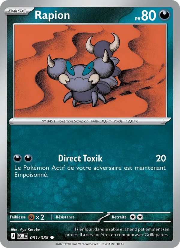 Rapion 051/88 - Équilibre Parfait - Pokémon JCC