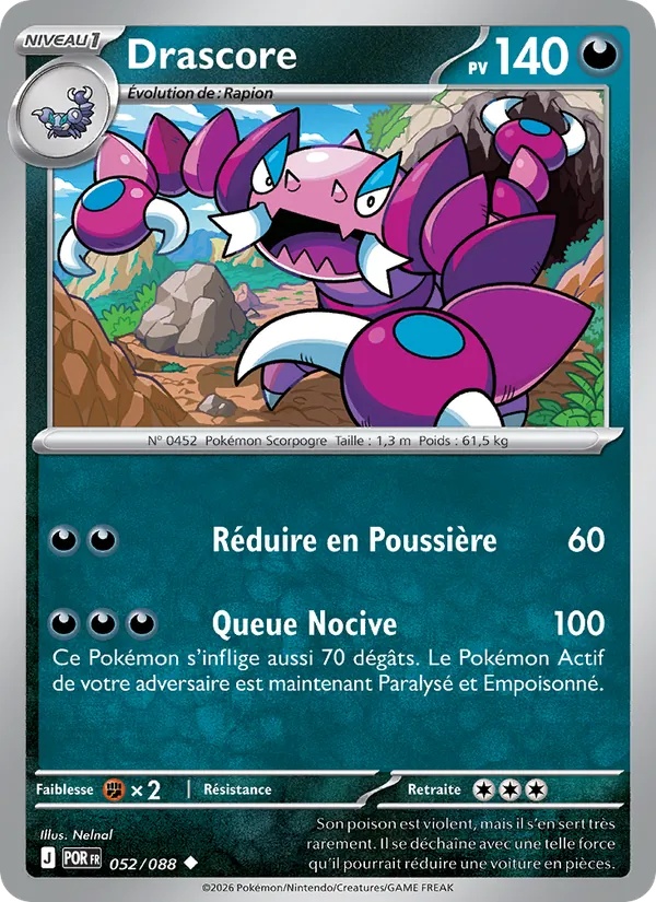 Drascore 052/88 - Équilibre Parfait - Reverse - Pokémon JCC