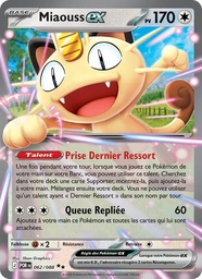 Miaouss-ex 062/88 - Équilibre Parfait - Holo - Pokémon JCC