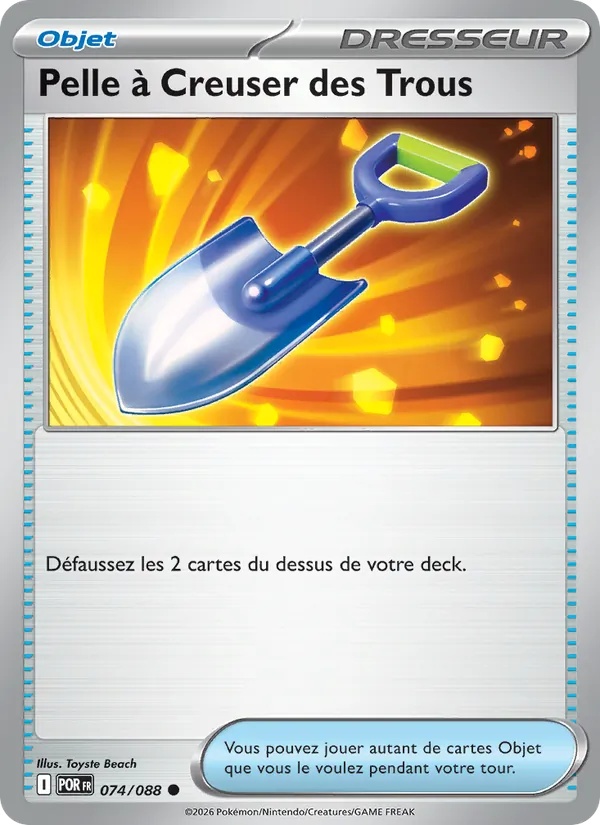 Pelle à Creuser des Trous 074/88 - Équilibre Parfait - Pokémon JCC