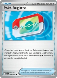 Poké Registre 081/88 - Équilibre Parfait - Reverse - Pokémon JCC