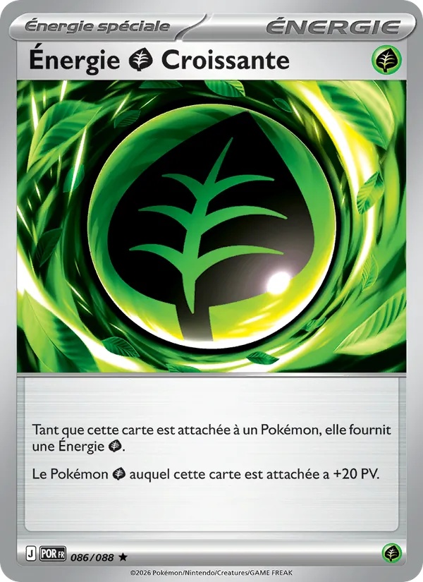 Énergie Grass Croissante 086/88 - Équilibre Parfait - Holo - Pokémon JCC