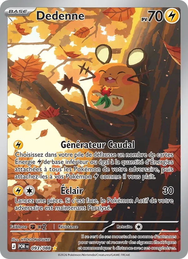 Dedenne 093/88 - Équilibre Parfait - Holo - Pokémon JCC