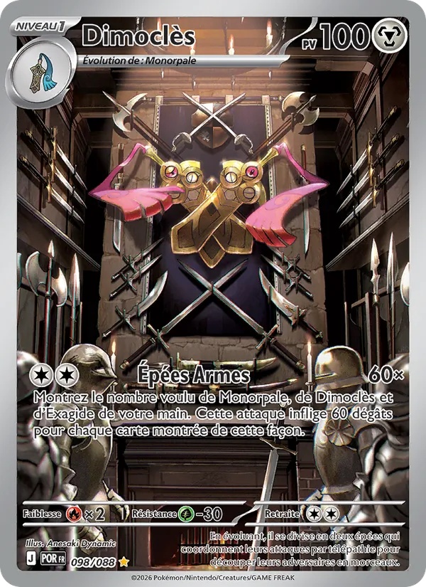 Dimoclès 098/88 - Équilibre Parfait - Holo - Pokémon JCC