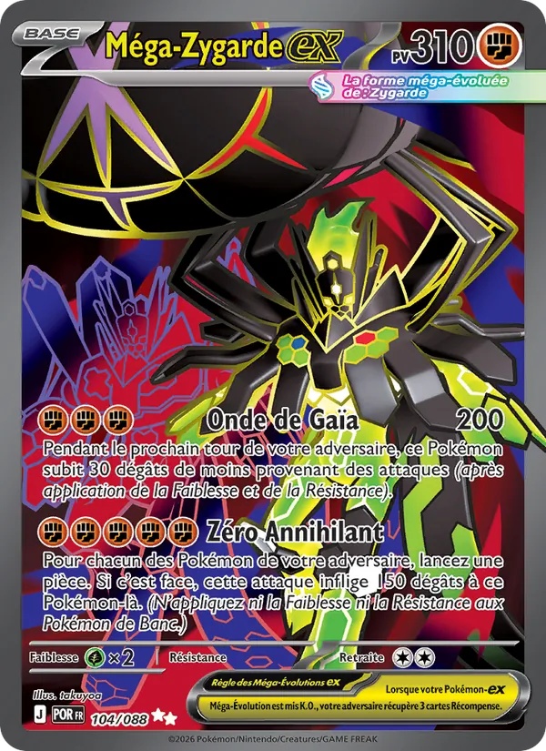 Méga-Zygarde-ex 104/88 - Équilibre Parfait - Holo - Pokémon JCC