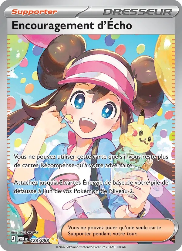 Encouragement d'Écho 123/88 - Équilibre Parfait - Holo - Pokémon JCC