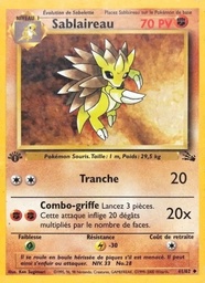 Sablaireau 41/62 - Fossile - Copyright 1999-2000 - Pokémon JCC