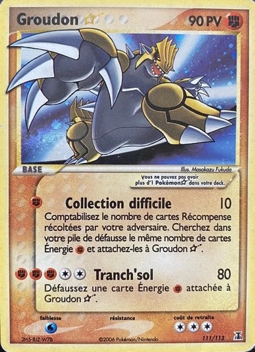 Groudon ☆ 111/113 Holo