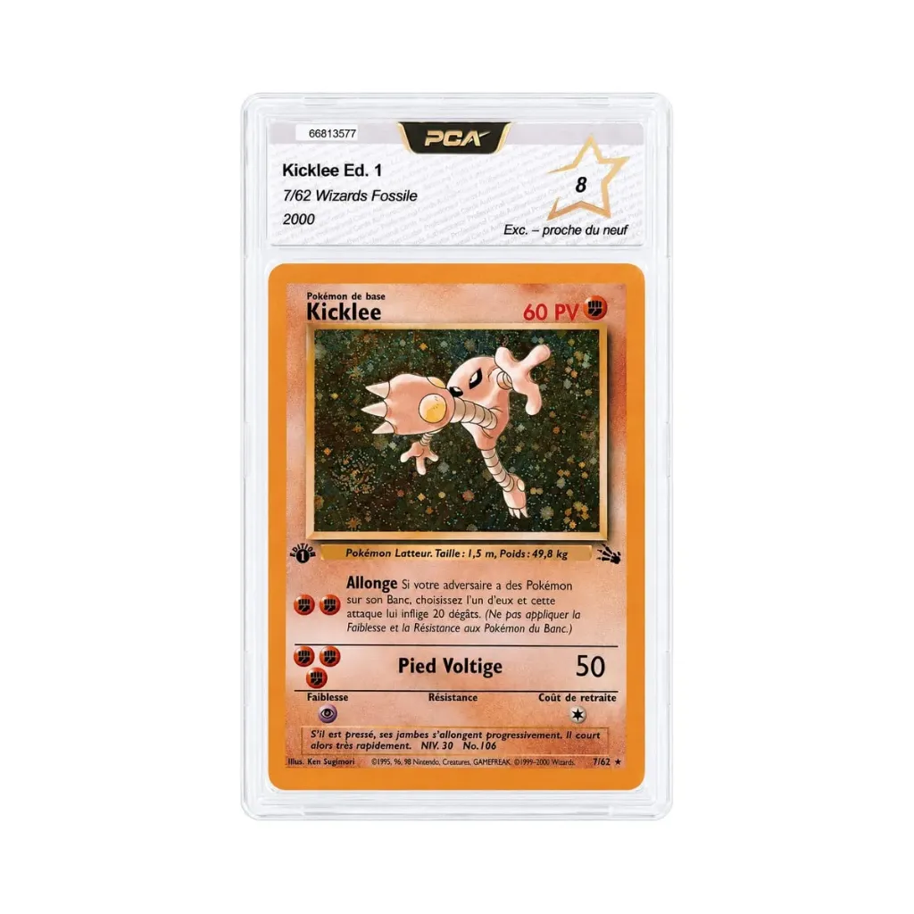 Kicklee 7/62 - Fossile - Holo 1re Édition - PCA 8