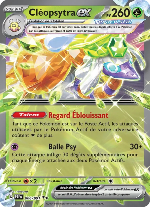 Cléopsytra-ex 006/91 - Destinées de Paldea - Holo - Pokémon JCC