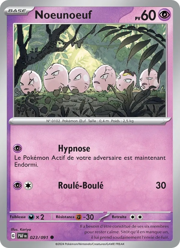 Noeunoeuf 023/91 - Destinées de Paldea - Reverse - Pokémon JCC