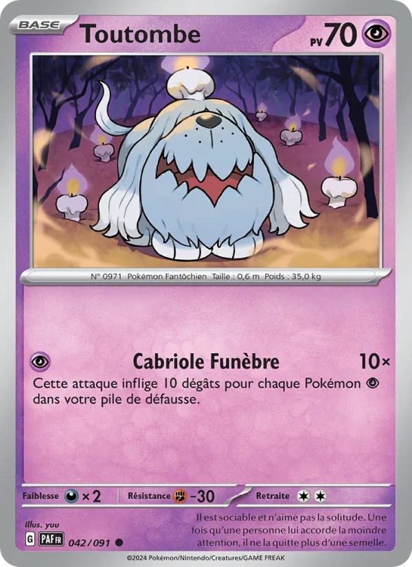 Toutombe 042/91 - Destinées de Paldea - Pokémon JCC