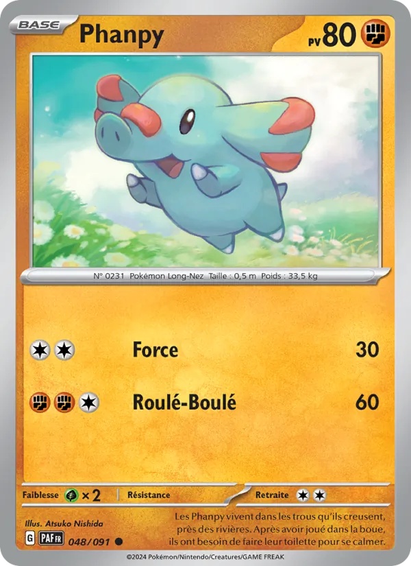 Phanpy 048/91 - Destinées de Paldea - Pokémon JCC