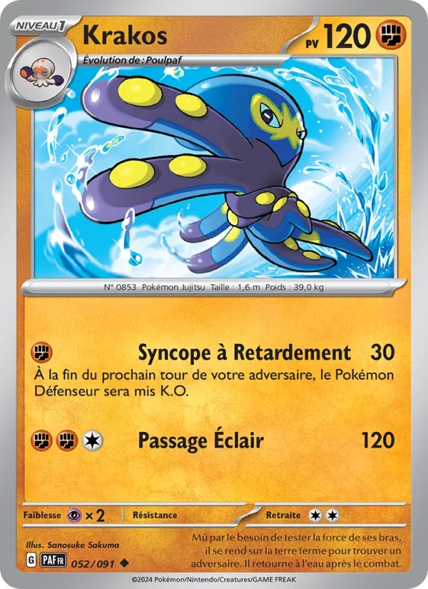 Krakos 052/91 - Destinées de Paldea - Reverse - Pokémon JCC
